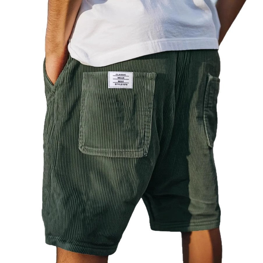Pantalons courts élégants en velours
