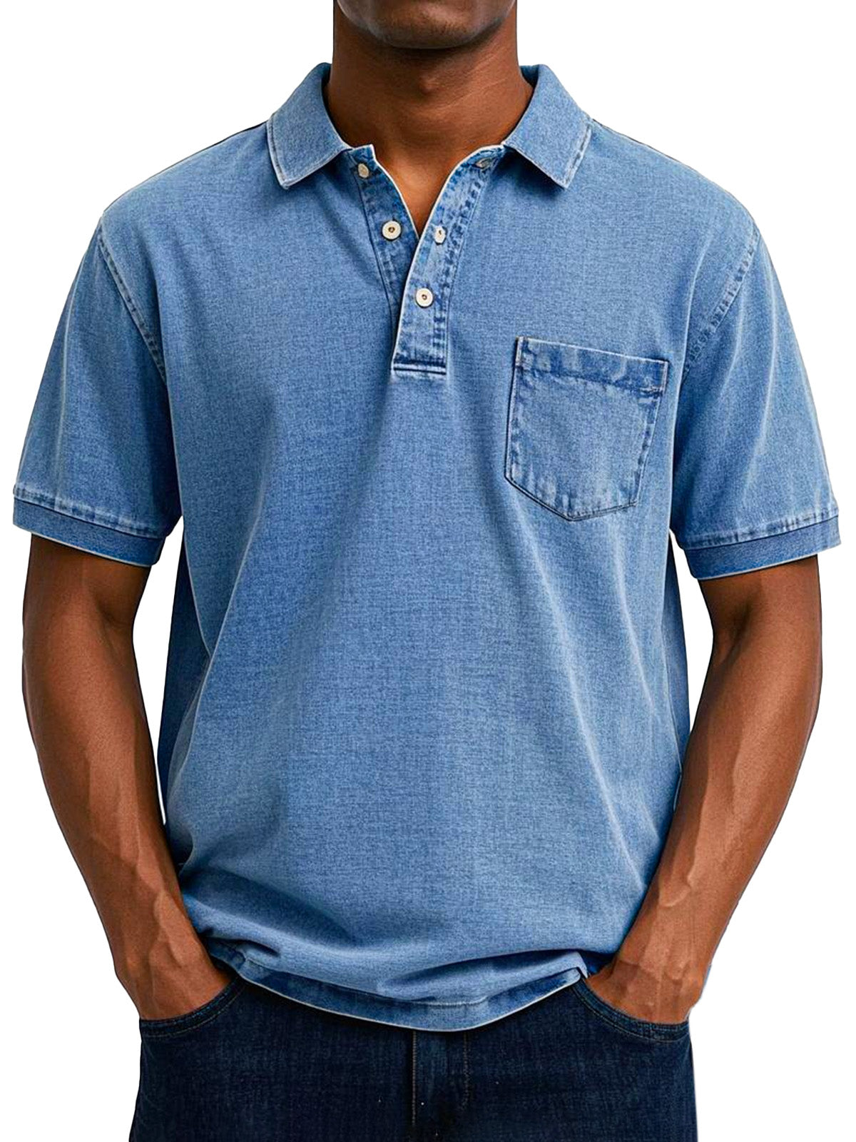 Polo Vintage Décontracté pour Homme