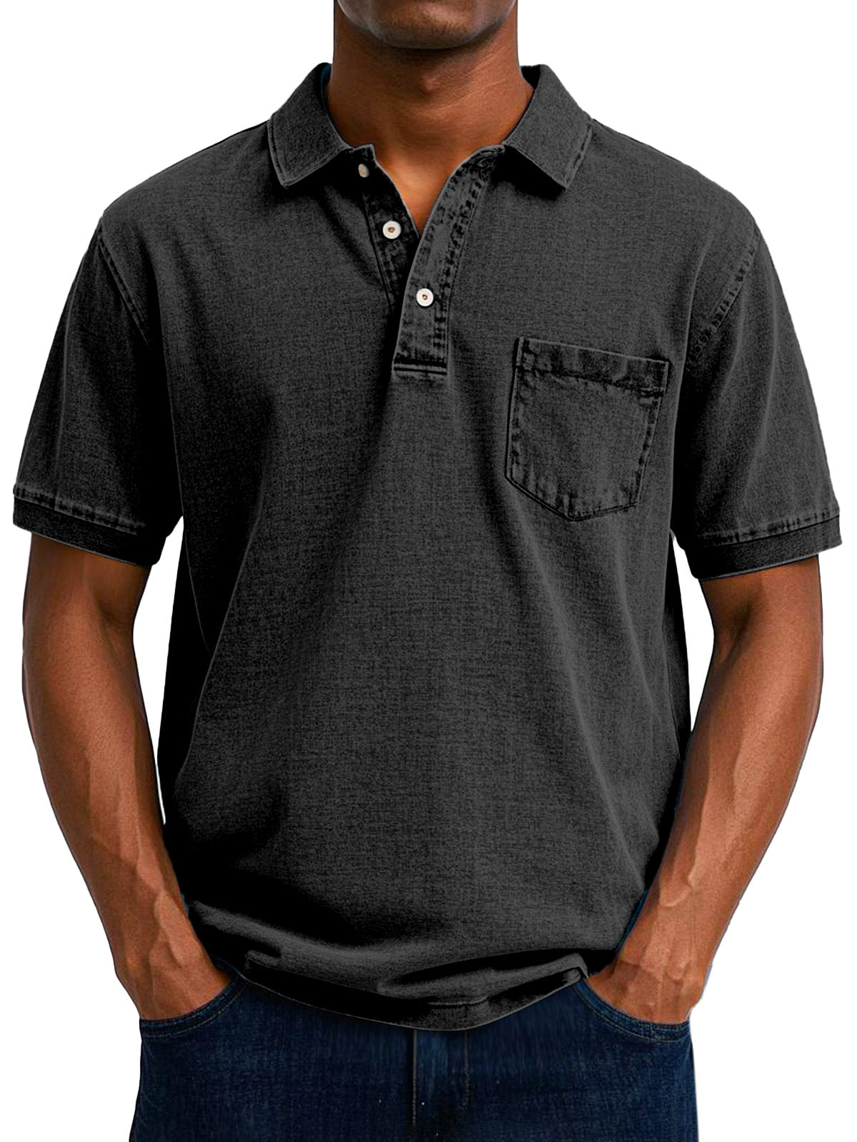 Polo Vintage Décontracté pour Homme