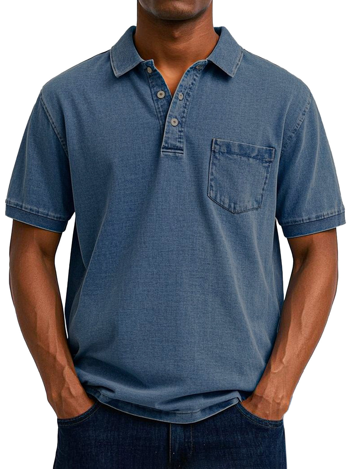 Polo Vintage Décontracté pour Homme