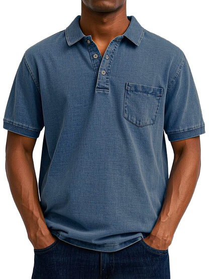 Polo Vintage Décontracté pour Homme