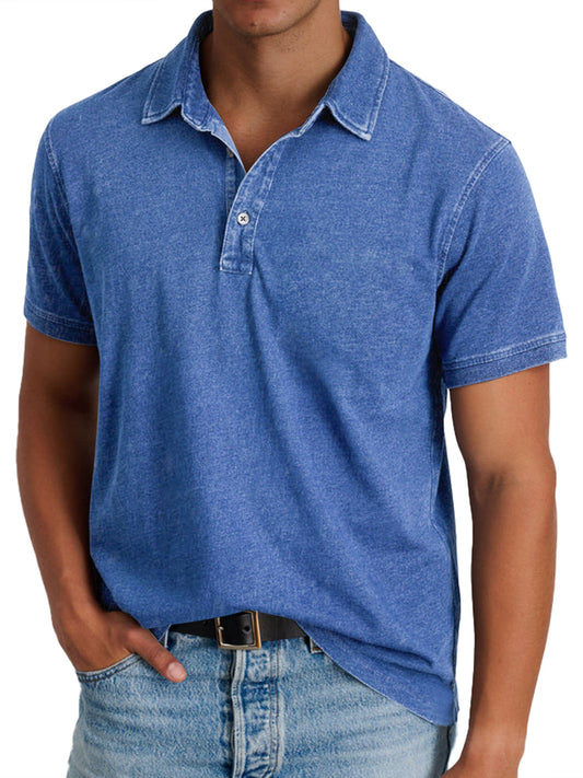 Polo à col pour hommes