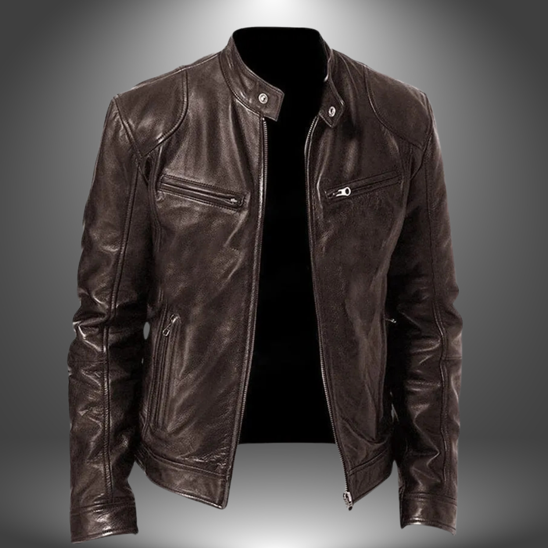 Veste en cuir artisanale pour homme