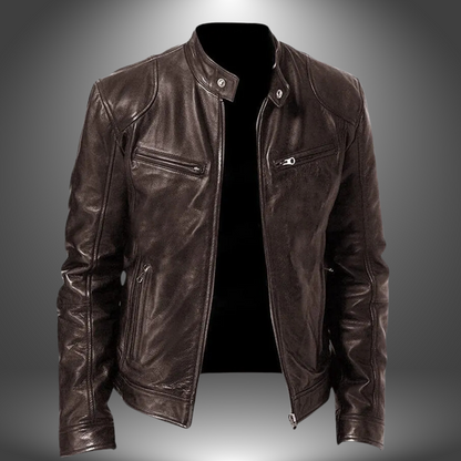Veste en cuir artisanale pour homme