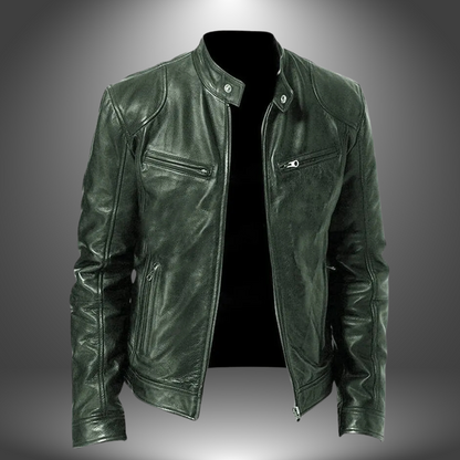 Veste en cuir artisanale pour homme