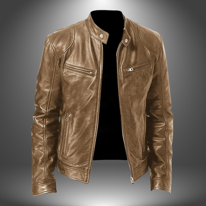 Veste en cuir artisanale pour homme