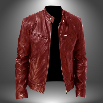 Veste en cuir artisanale pour homme