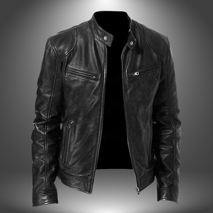Veste en cuir artisanale pour homme