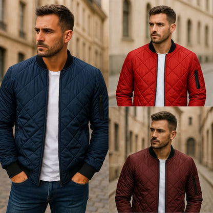 Veste en coton à motif losanges