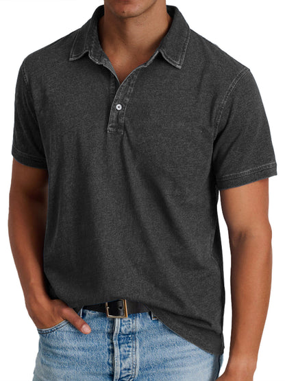 Polo à col pour hommes
