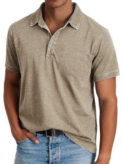 Polo à col pour hommes