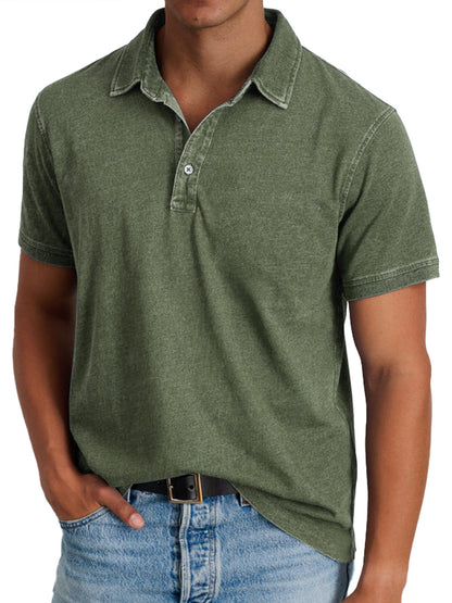 Polo à col pour hommes