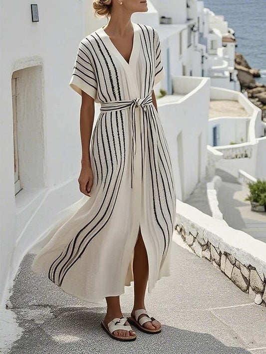Robe Ample à Rayures pour Femmes