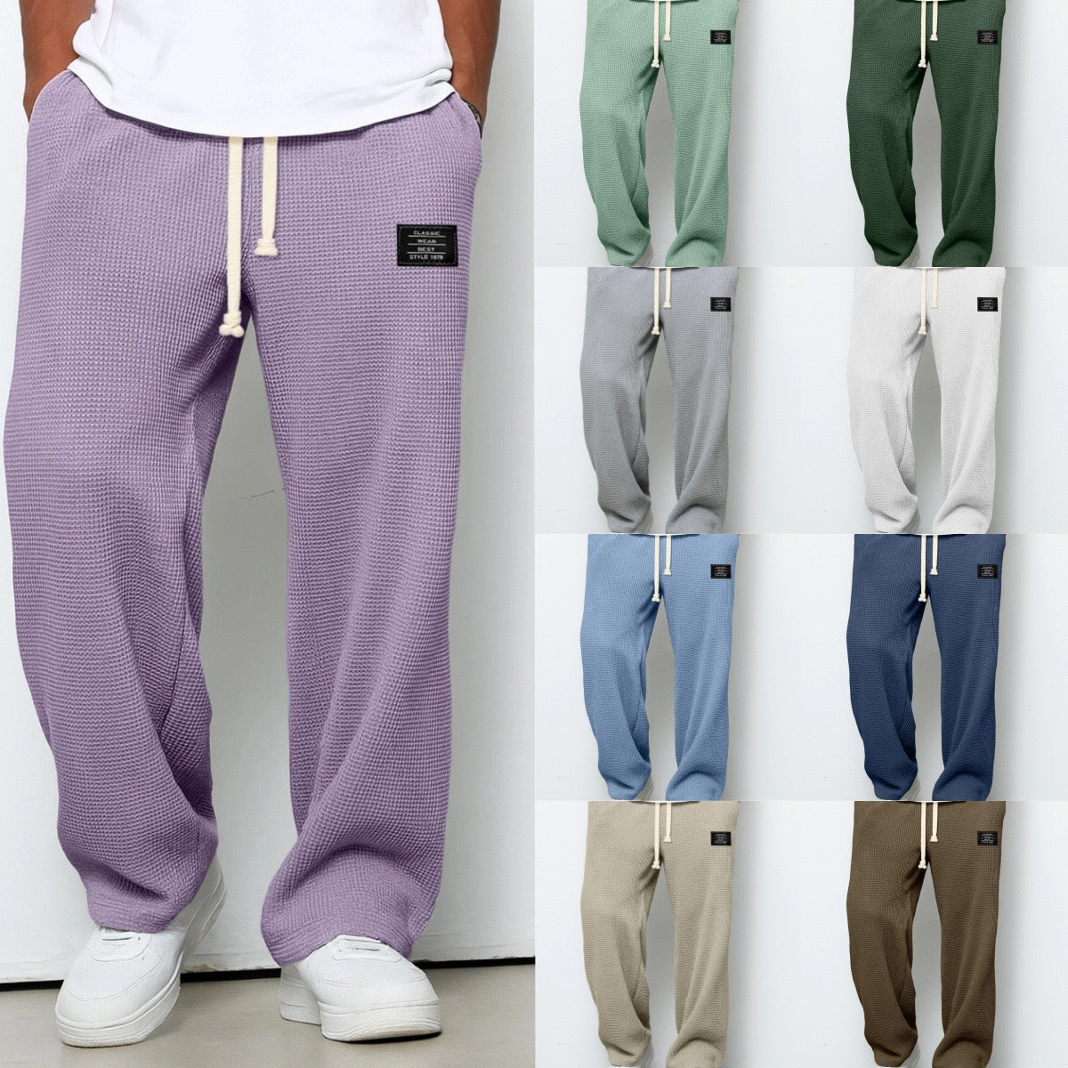 Pantalons pour hommes à coupe confortable