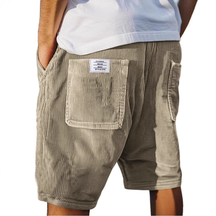 Pantalons courts élégants en velours