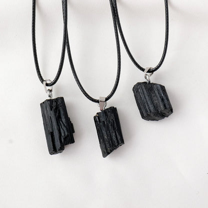 Pendentif en Tourmaline Noire - Force & Ancrage