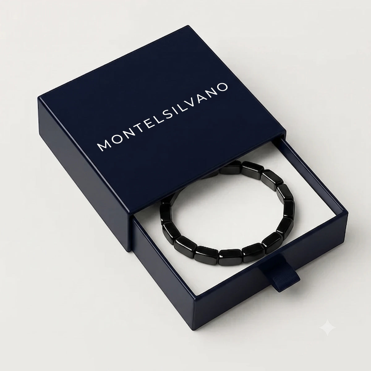 Bracelet magnétique en minerais hématite