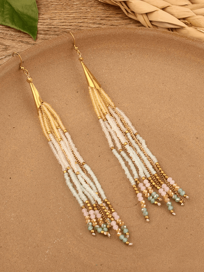 Boucles d'oreilles vintage en alliage avec incrustations en bois pour femmes