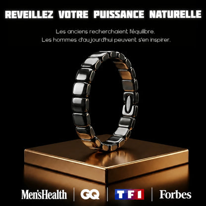 Bracelet magnétique en minerais hématite