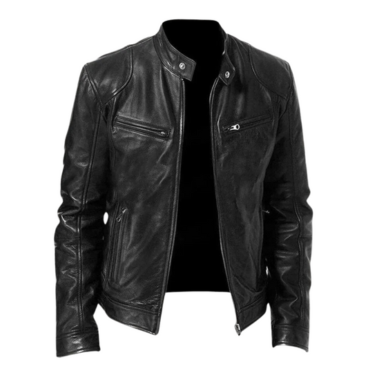 Veste en cuir artisanale pour homme