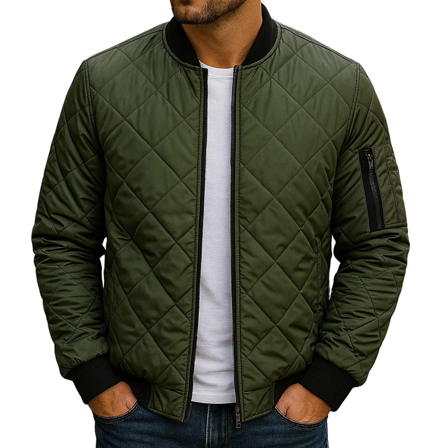 Veste en coton à motif losanges