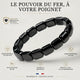 Bracelet magnétique en minerais hématite